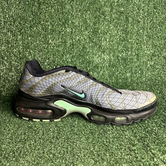 Nike Air Max Plus Spirograph Black Green Sneakers Trainer Men Size 10.5 main image 9